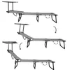 Three images showing a folding lounge chair with an adjustable canopy in different positions. Anteprima dell’immagine prodotto