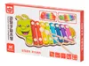Barevný dřevěný cimbál pro děti housenka Náhled obrázku produktu 7