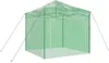 vidaXL Kas met opklapbaar frame, groen, 290 x 290 x 315 cm, Productafbeelding-voorbeeld 4