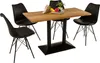 Bistrotisch Baumkante massiv 120 x 60 cm Akazie naturfarben Produktbild-Vorschau 4