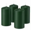 4er Set Adventskranzkerzen Tannengrün 100 x 48 mm | Produktbild-Vorschau 1