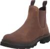A single brown leather boot is shown against a white background. Podgląd zdjęcia produktu