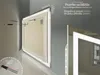 Artforma Moderne zrkadlo do kupelne s osvetlenim LED L49 Náhľad obrázku produktu 6