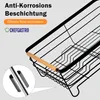 Abtropfgestell Geschirr | HxBxT 14x42x30cm | Stahl/Holz | Produktbild-Vorschau 5