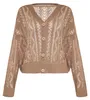 Sweter damski Jeona - kolor taupe. Rozmiar: M/L Podgląd zdjęcia produktu 1