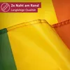 PHENO FLAGS Bandiera Arcobaleno Pace 90X150 Bandiera Anteprima dell’immagine prodotto 4