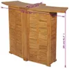 vidaXL Skládací barový stůl 155x53x105 cm Masivní teakové Náhled obrázku produktu 1