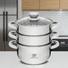 Garnek do Gotowania na Parze Parowar 2.8L Stal Nierdzewna 2 Podgląd zdjęcia produktu 2
