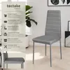 Lot de chaises avec surpiqûre - gris, Lot de 4 Voir les images du produit 2