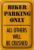 Blechschild Parken 20x30cm biker parking only all others Produktbild-Vorschau 2