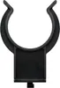A black plastic clip for attaching plinth feet to kitchen cabinets. Voir les images du produit