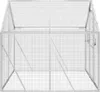 vidaXL Voliere Silbern 1,79x2x1,85 m Aluminium Produktbild-Vorschau 4