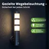 Grafner Design Edelstahl Wandlampe mit Bewegungsmelder und Produktbild-Vorschau 2