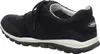 A side view of a navy blue sneaker with white accents and a gray sole, set against a white background. Voir les images du produit