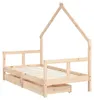 vidaXL Dětská postýlka se zásuvkami 80x160 cm borovicový Náhled obrázku produktu 3