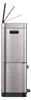 A side view of a stainless steel recycling bin with a sensor-activated lid. Náhľad obrázku produktu