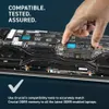 A hand is installing a RAM module into a laptop's motherboard. Náhľad obrázku produktu