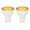 GU10 LED Spot Amber Bernsteingelb 7W 38° 2er Set Deko Party Produktbild-Vorschau 1