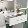 Coiffeuse Livinity Monza Blanc 80cm avec miroir LED, Model Voir les images du produit 6