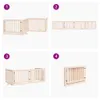 vidaXL Ohrada pro psy s dvířky Skládací 4 panely 320 cm Náhled obrázku produktu 7