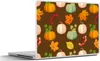 MuchoWow® Laptop Aufkleber Sticker Cover Herbst - Kürbisse Produktbild-Vorschau 1