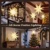 LED Dekolicht 75cm 3D Papierstern Beleuchtet LED Stern Produktbild-Vorschau 6