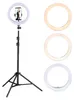 Relaxdays LED Ringlicht mit Stativ, 10" Ringleuchte Produktbild-Vorschau 12