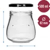Einmachgläser mit schwarzem Deckel 6 Stück 500 ml Produktbild-Vorschau 10