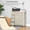 HOMCOM Kommode, dressoir, met 7 lades, metalen frame, Productafbeelding-voorbeeld 4