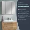 FACKELMANN LED Spiegelschrank MILANO / Badschrank mit 3D Produktbild-Vorschau 2