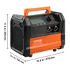 A VEVOR refrigerant recovery machine is shown with dimensions indicated. Anteprima dell’immagine prodotto