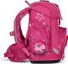 A pink backpack with silver stars and a unicorn design. Produktbild-Vorschau