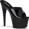 ADORE-701 Damen Slipper von Pleaser, Schwarz Lack , EU 37, Produktbild-Vorschau 1