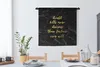 MuchoWow® Wandteppich Wandbehang Zitate - Träume - Gold - Produktbild-Vorschau 2