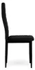 ModernHome LR-1494 Sada 4 ks jídelních židlí VELVET, černá Náhled obrázku produktu 4