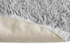 Sitzkissen Grau 34 cm Rund 4er Set Kunstfell Stuhlauflage Produktbild-Vorschau 5