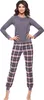 Merry Style Damen Schlafanzug Zweiteiler Pyjama lang bunt Produktbild-Vorschau 3