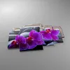 Bild auf Leinwand - Leinwandbild - Blumen Steine Violett Produktbild-Vorschau 2
