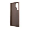 A brown phone case is shown against a white background. Produktbild-Vorschau