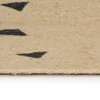 vidaXL Teppich Handgefertigt Jute mit Dreiecksmuster 90 cm Produktbild-Vorschau 2