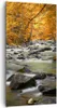 Bild auf Leinwand - Leinwandbild - Stream Herbst Forrest Produktbild-Vorschau 1