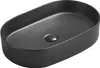 Mexen Celia Aufsatzwaschbecken 60 x 38 cm, Schwarz matt - Produktbild-Vorschau 1