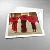 Poster - Poster ohne Rahmen - Bhutan Regenschirm Rot - Produktbild-Vorschau 3