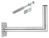PremiumX 40cm Wandhalter Aluminium SAT Wand Halterung Produktbild-Vorschau 1