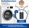 Kohlebürsten Set 2 Stk kompatibel mit Bosch 00616505 Produktbild-Vorschau 2