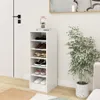 vidaXL Szafka na buty biała 31,5x35x90 cm Materiał Podgląd zdjęcia produktu 2