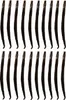 A grid of vanilla beans on a white background. Produktbild-Vorschau