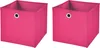 2 Stück Pink Faltbox 28 x 28 x 28 cm  Aufbewahrungsbox Produktbild-Vorschau 1