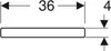 A technical drawing showing the dimensions of a product. Podgląd zdjęcia produktu