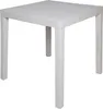 A white square outdoor table on a white background. Produktbild-Vorschau